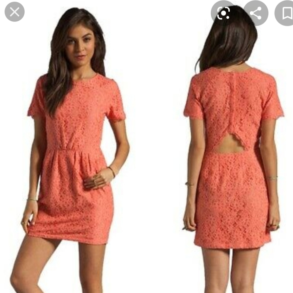Dolce Vita Keyhole-back Lacy Dress, Size Small